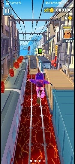 地铁跑酷岩浆版图2